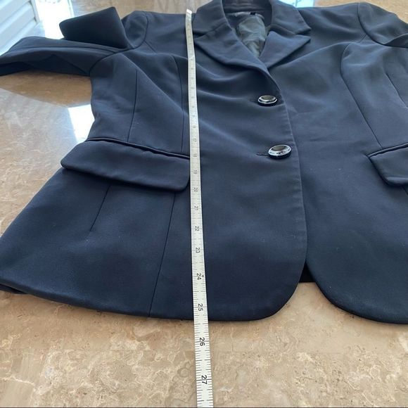 Jones New York black blazer jacket 2 buttons size 8 - Picture 8 of 9